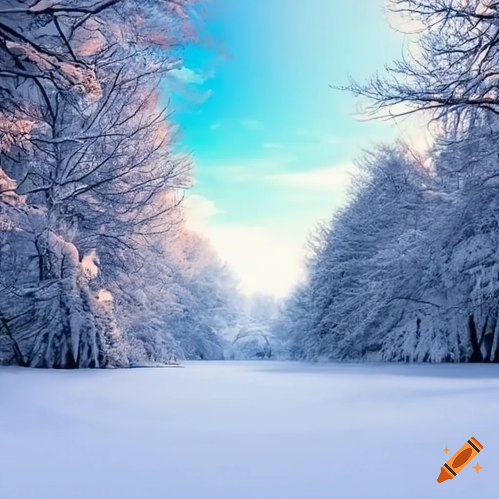 winter landscape for phone background