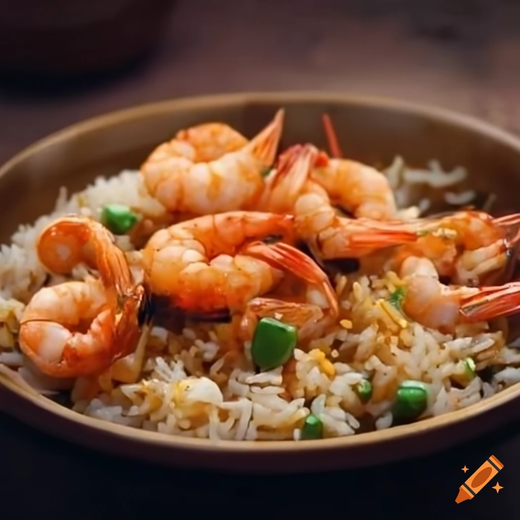 delicious shrimp fried rice dish