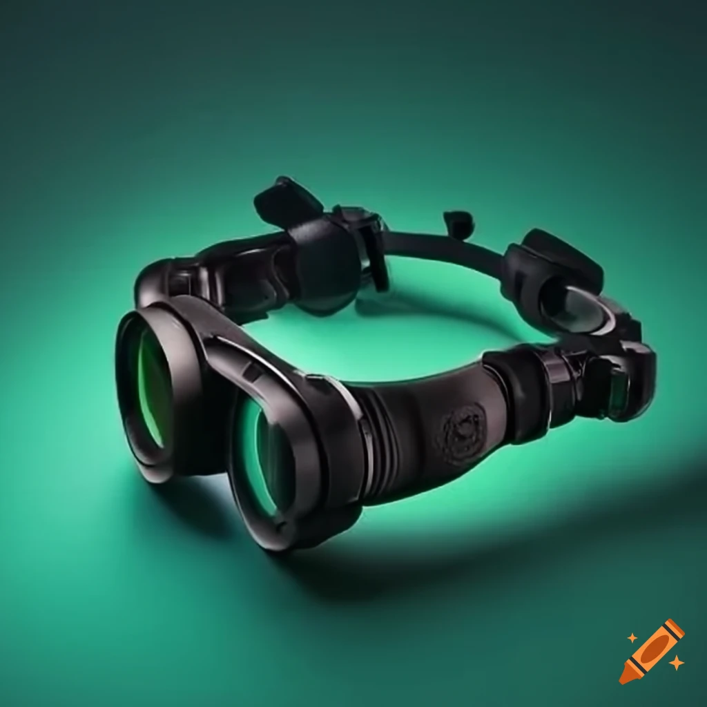Green light night vision goggles