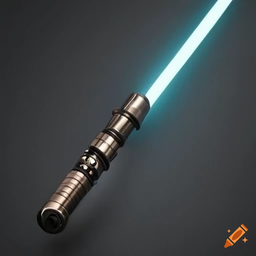 Detailed doublebladed lightsaber with bronze accents on Craiyon