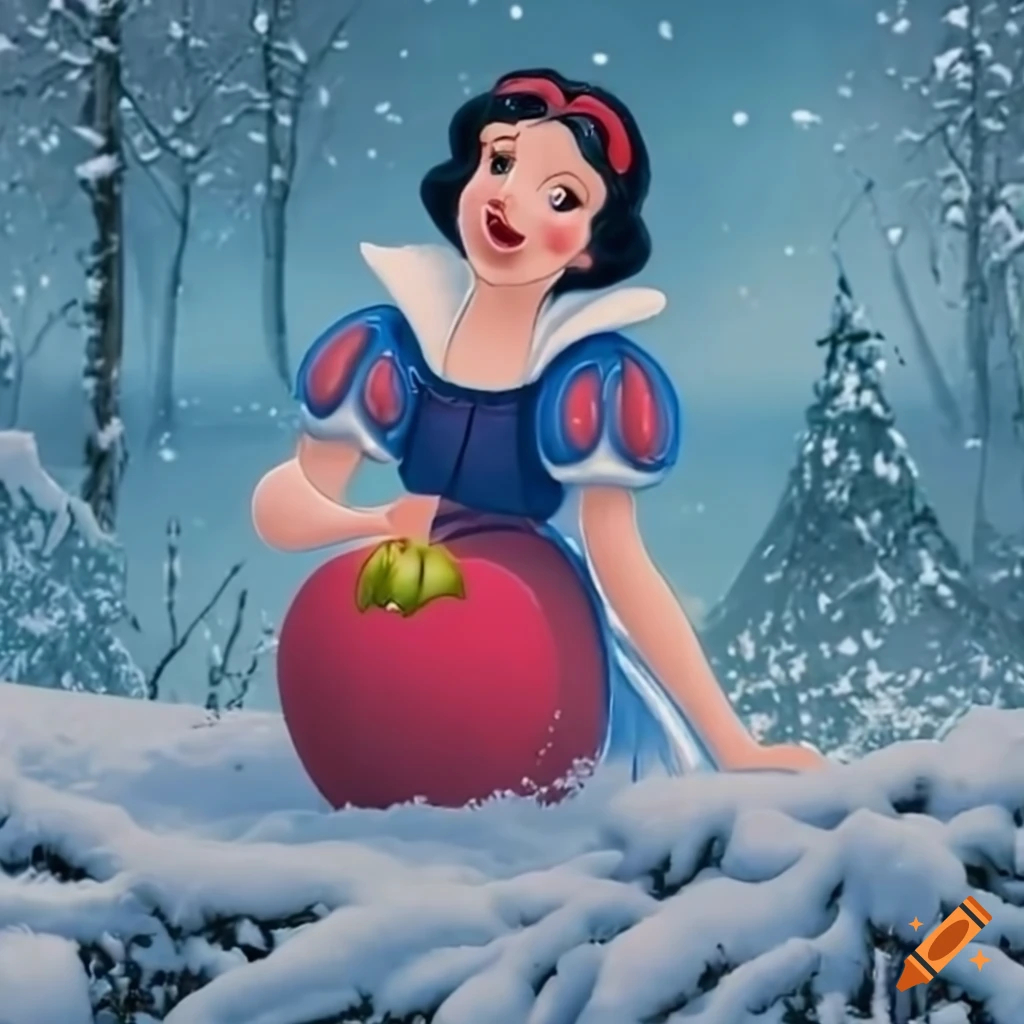Disney snow white amigurumi figure, product photo on Craiyon