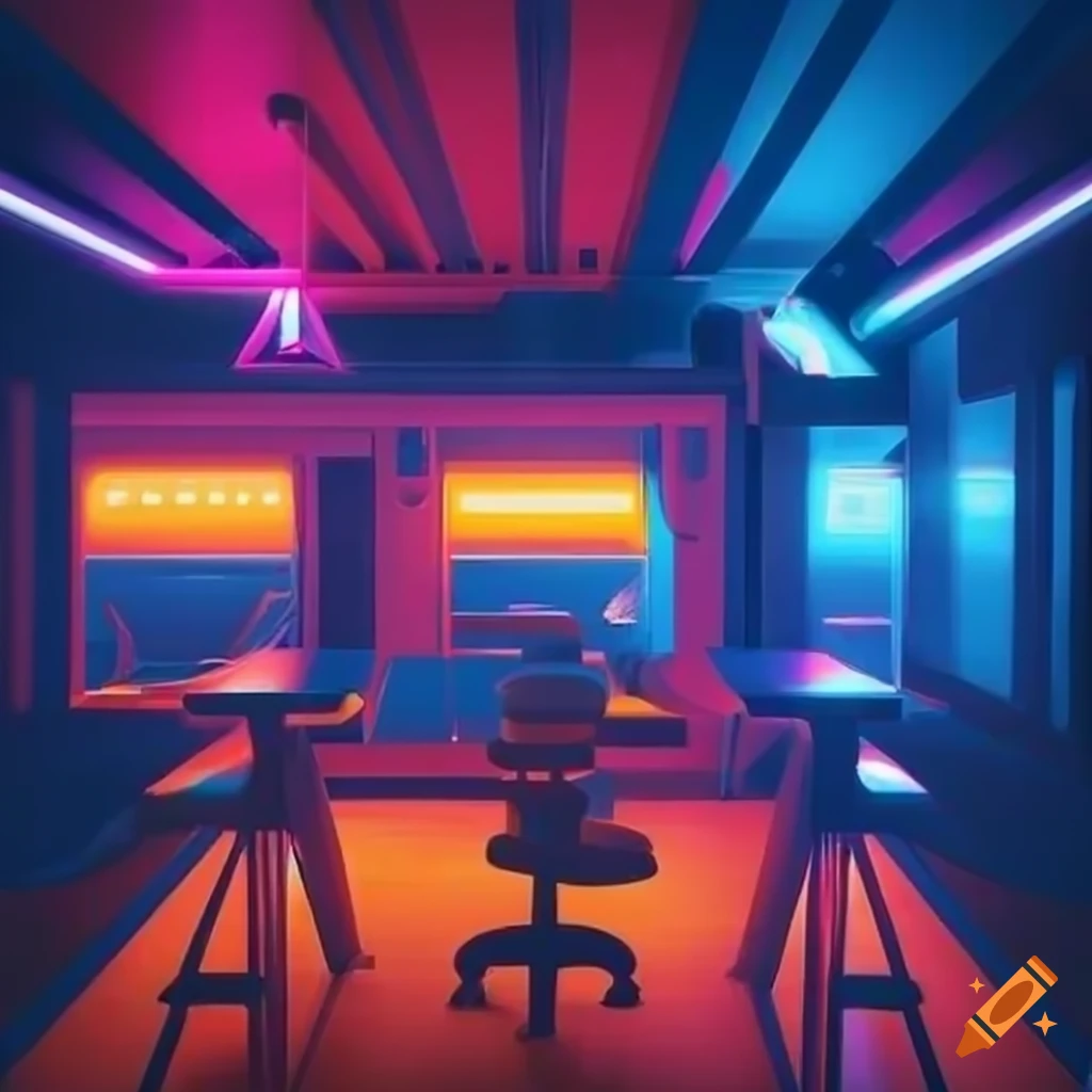 Hi tech Gamer In Neon lit Coffee Shop On Craiyon hi-tech-gamer-in-neon-lit-coffee-shop-on-craiyon