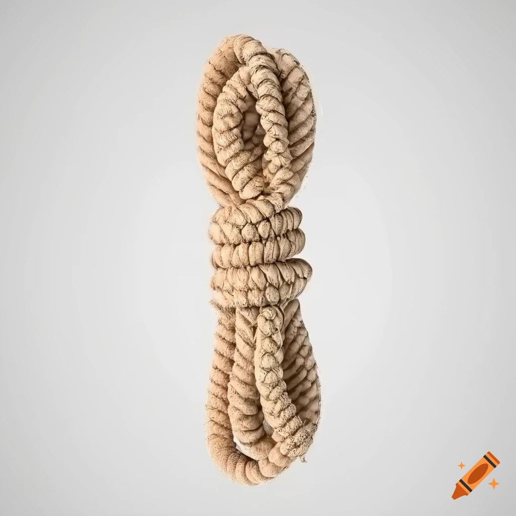 Twisted thick rope made from various materials on Craiyon