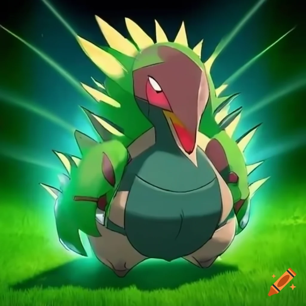 Image Of A Powerful Grass type Pokemon With A Wooden Shield On Craiyon