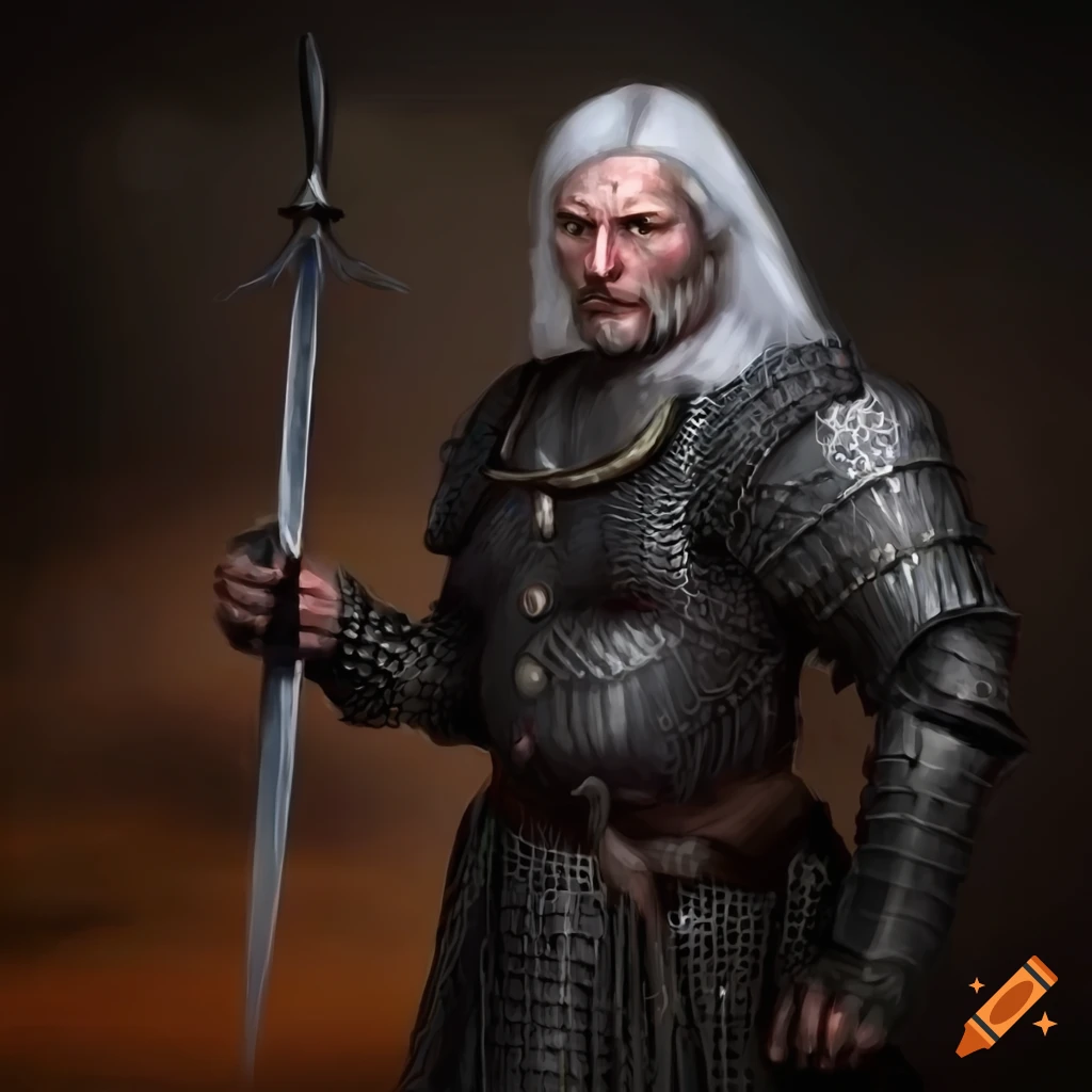 Image of a handsome man in dragon black armor on Craiyon