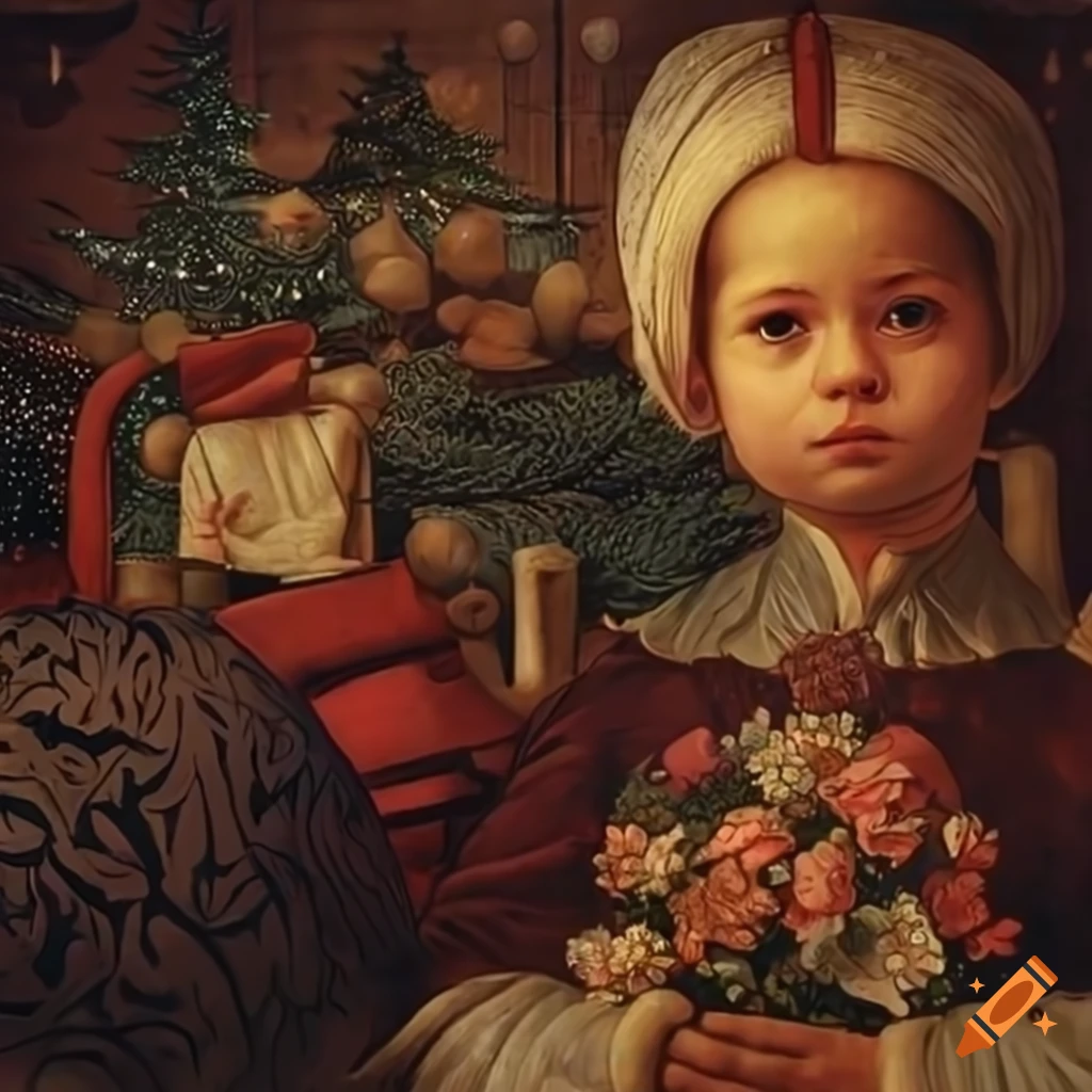 Artistic Portrayal Of A Winter Wonderland At Christmas