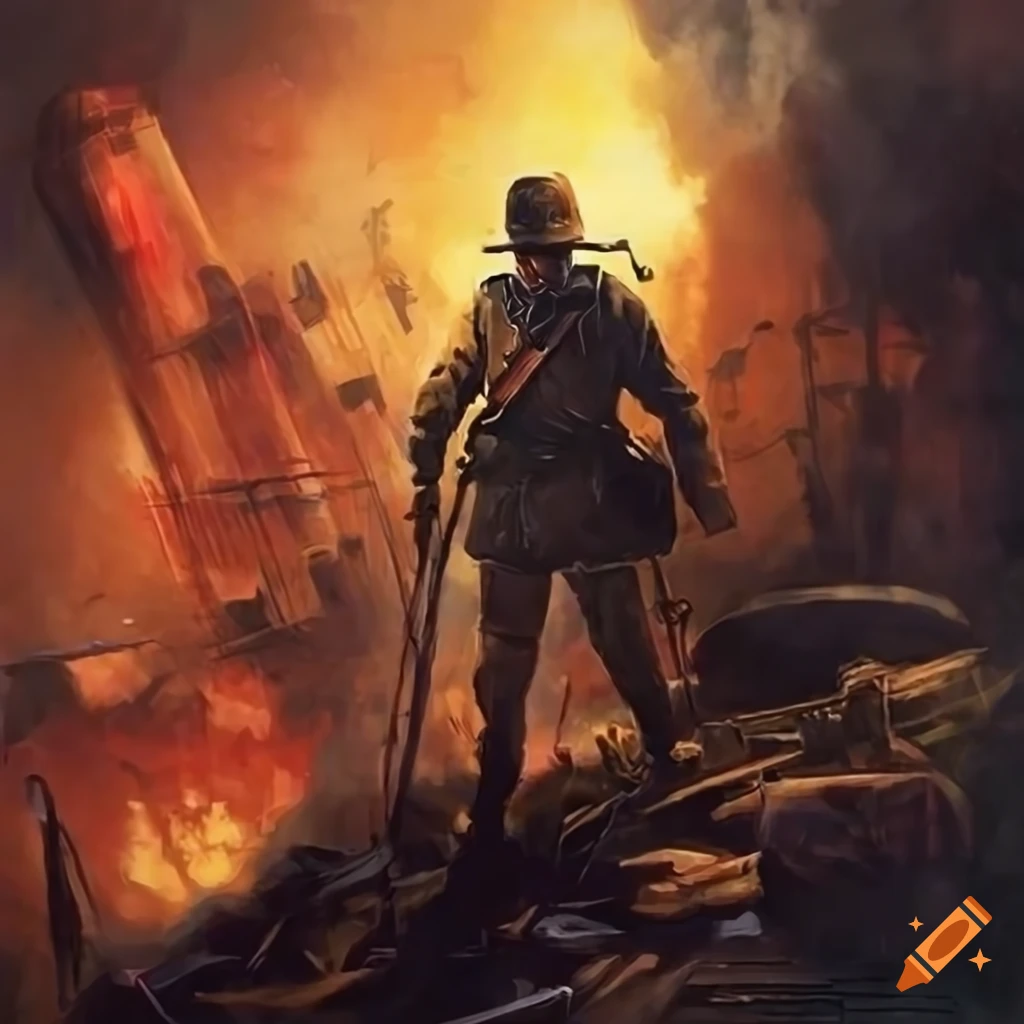 German revolution artwork in battlefield 1 style on Craiyon