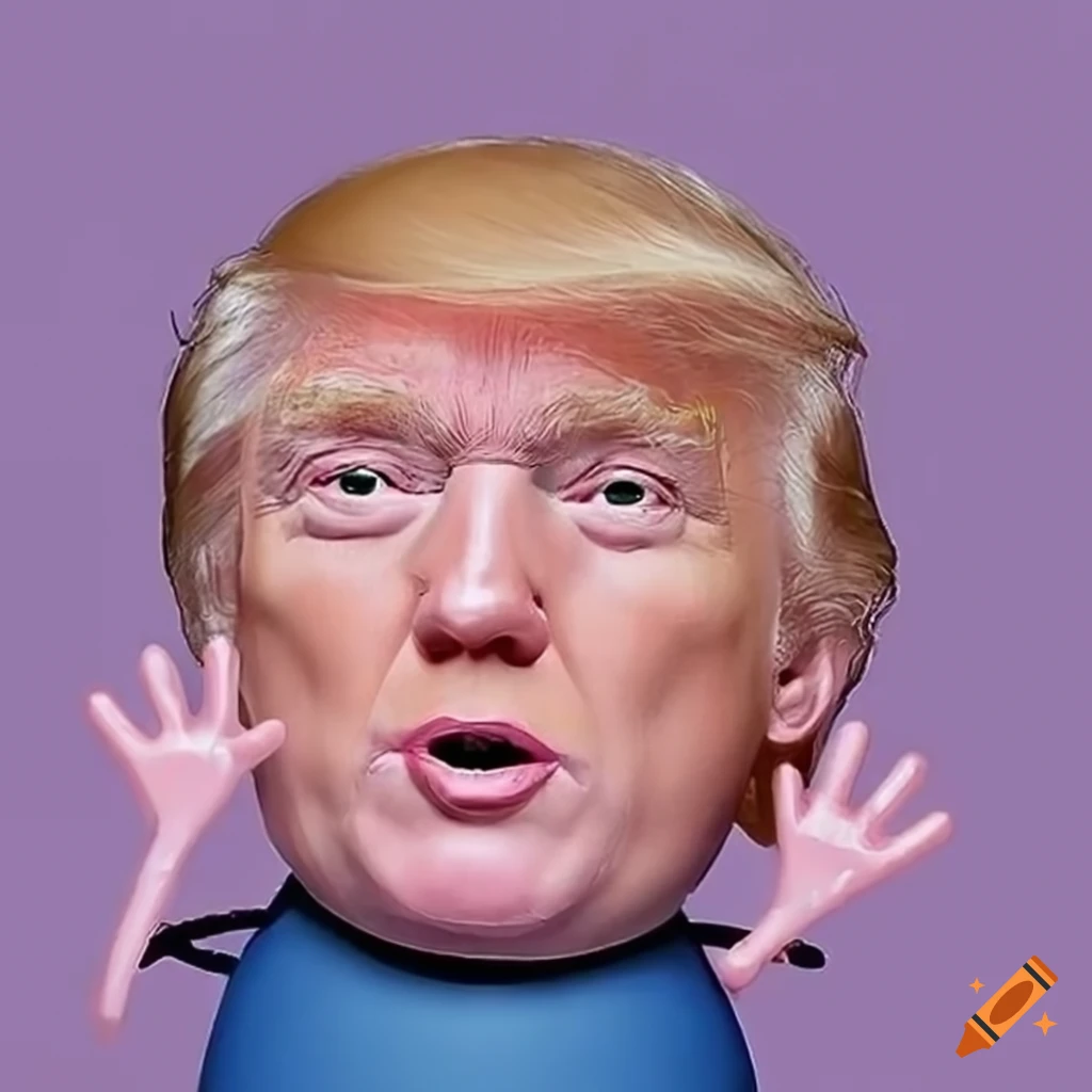 Bajki Dla Dzieci Youtube świnka Peppa Satirical cartoon portraying peppa pig as donald trump on Craiyon