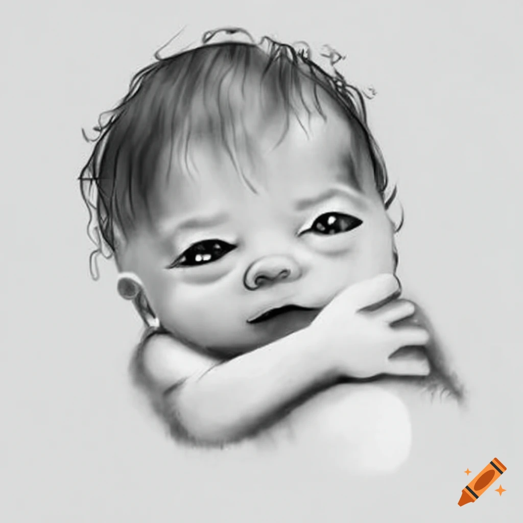 Realistic baby face icon isolated Royalty Free Vector Image