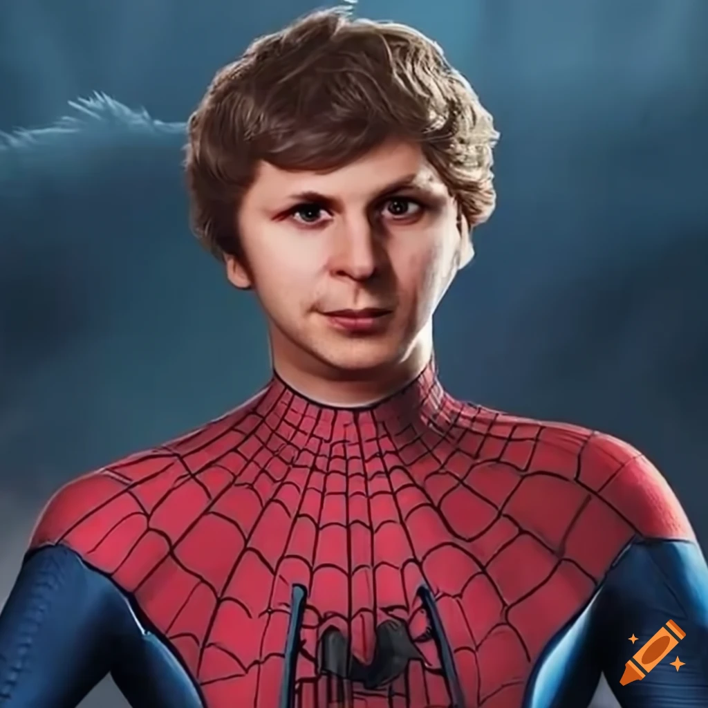 Michael cera in a spiderman costume on Craiyon
