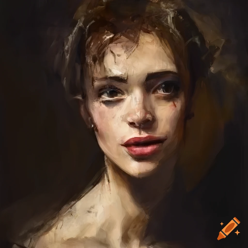 Portrait of a beautiful woman with messy hair