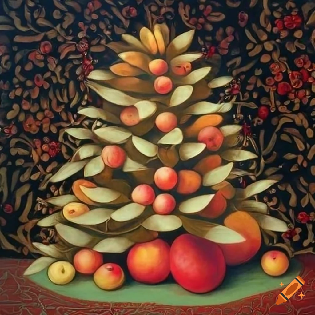 Serigraph Of A Unique Artistic Christmas Tree