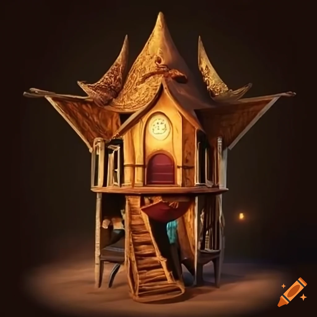 Treehouse for the evil queen on Craiyon