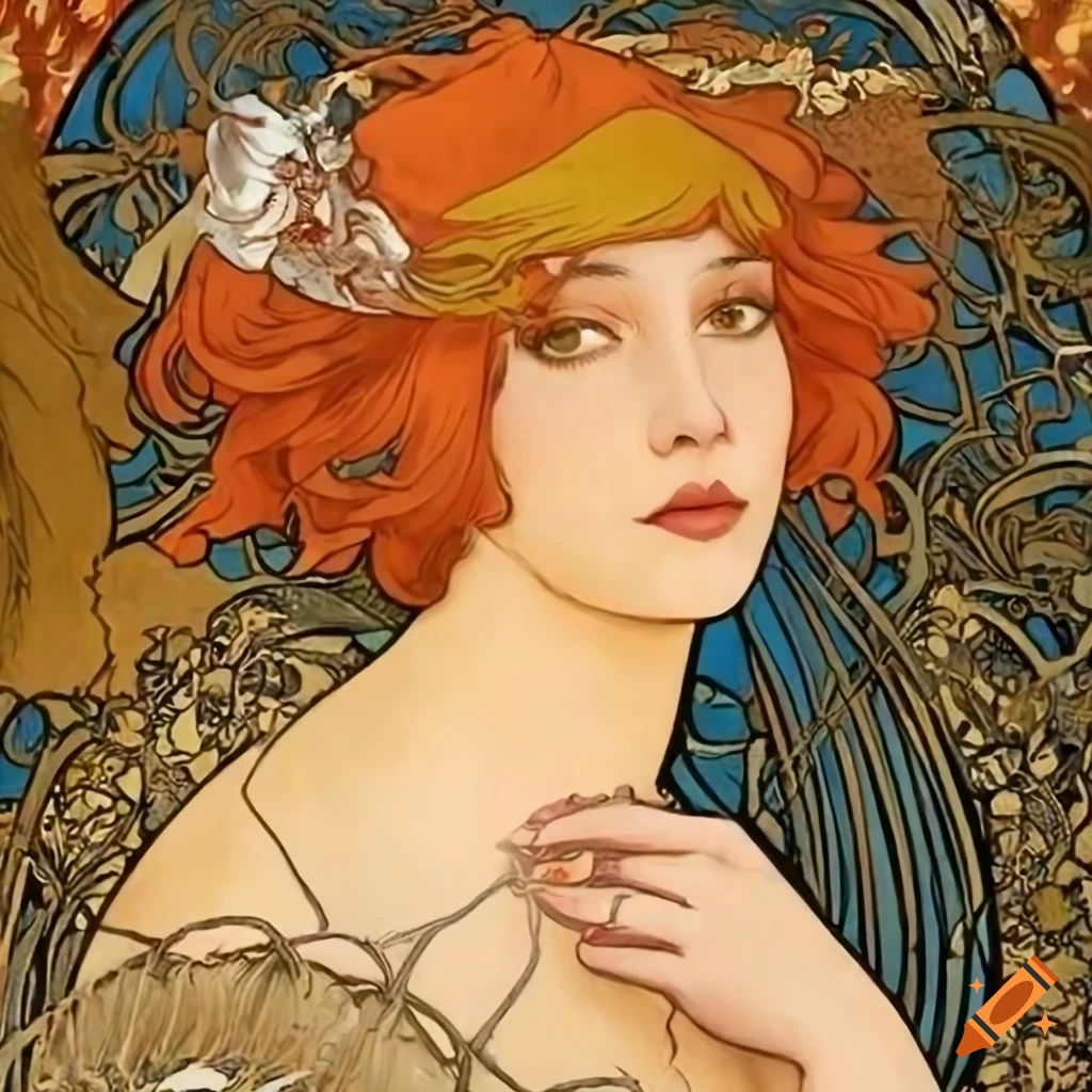 Painting by alfons mucha