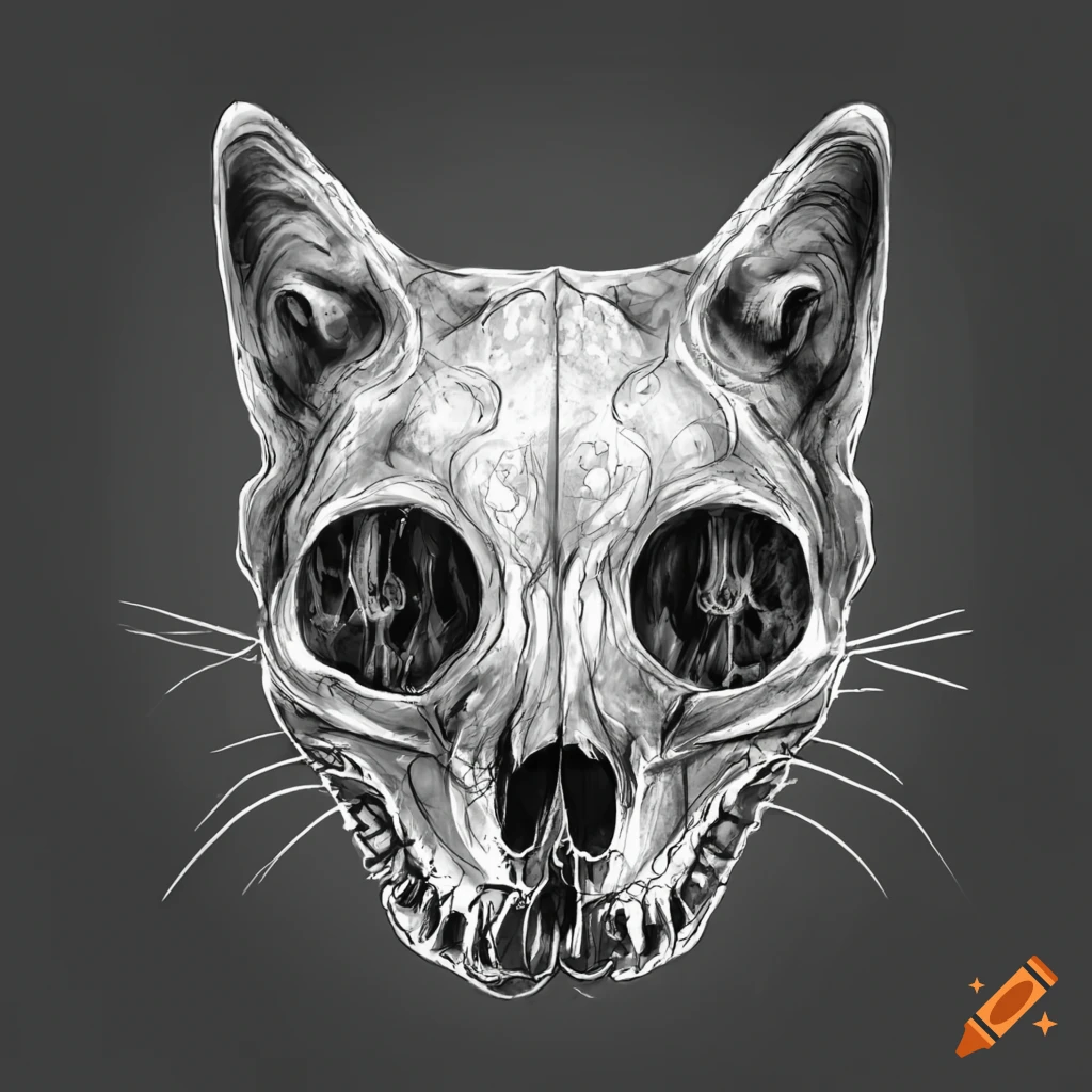 Tattoo uploaded by Robert Davies • Cat Skull Tattoo by Alex Bach #catskull  #catskulltattoo #catskulltattoos #animalskull #animalskulltattoo #cat  #cattattoos #illustrative #illustrativecatskull #AlexBach • Tattoodo