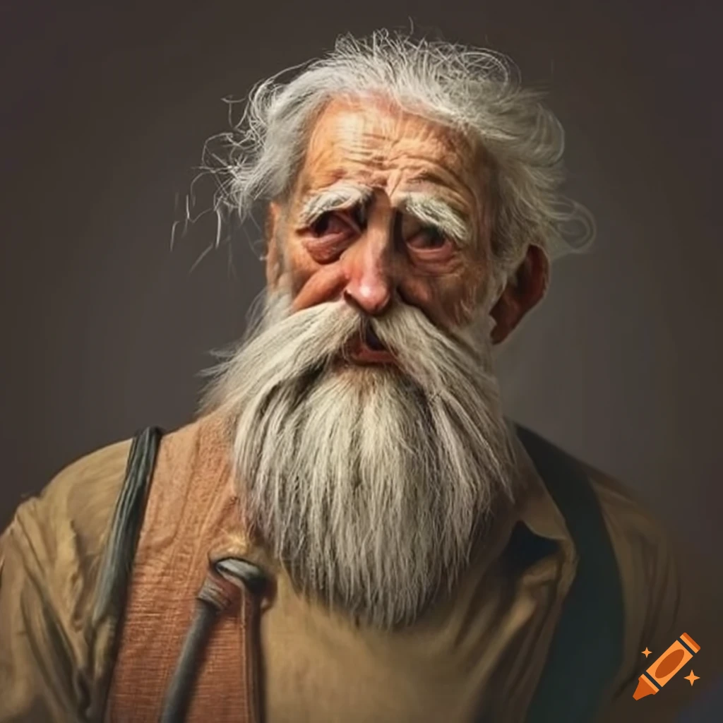 portrait of an elderly man with a beard