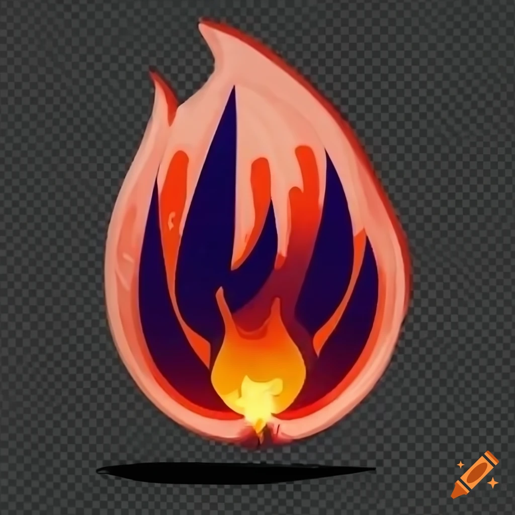 transparent logo of Team Exura with fire symbol