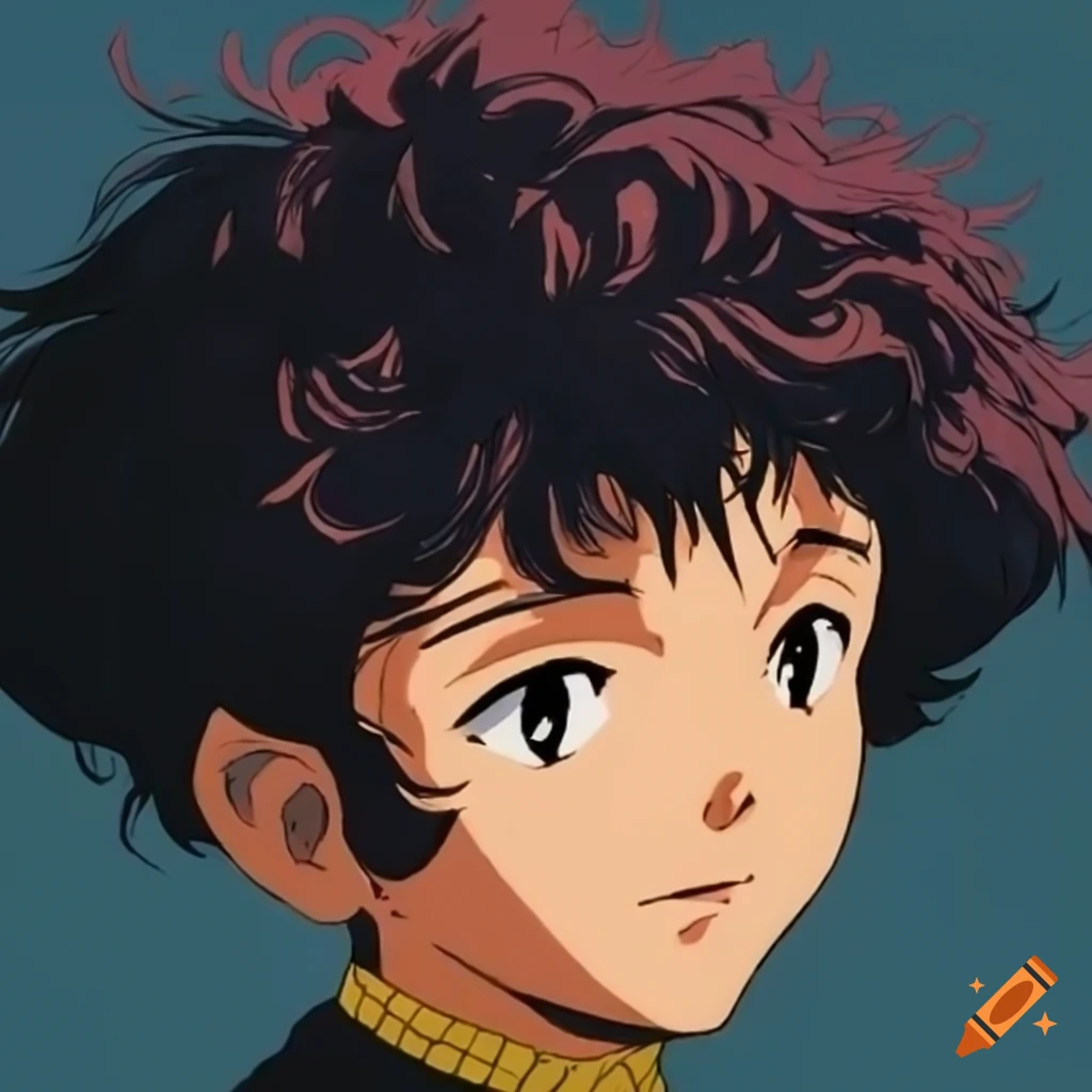 Artistic depiction of young spike spiegel from cowboy bebop on Craiyon