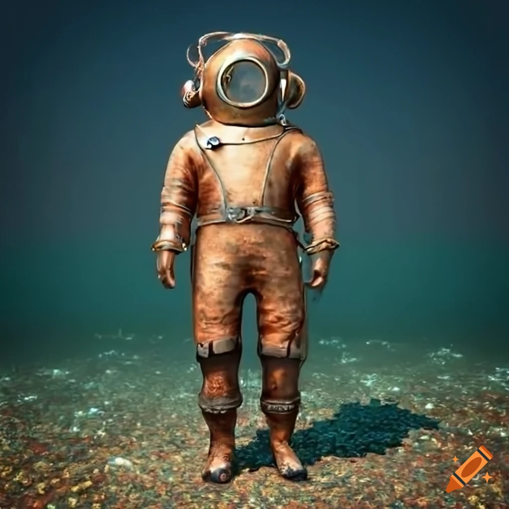 old scuba diver suit