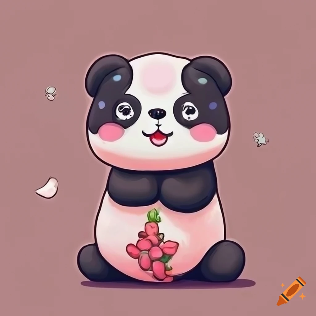 Cute Panda On Craiyon