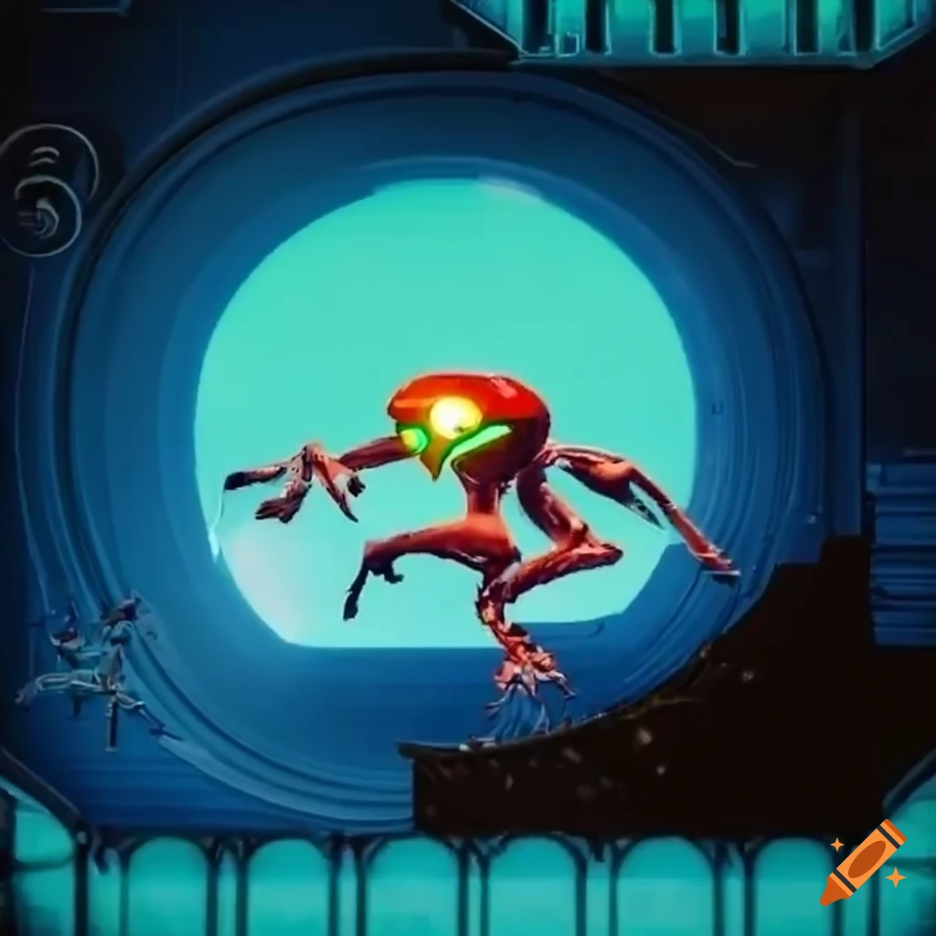Sprites of metroid dread game creatures