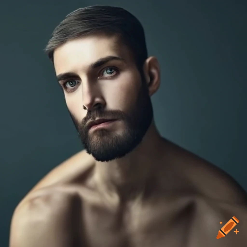 portrait of a man with short beard and brown eyes