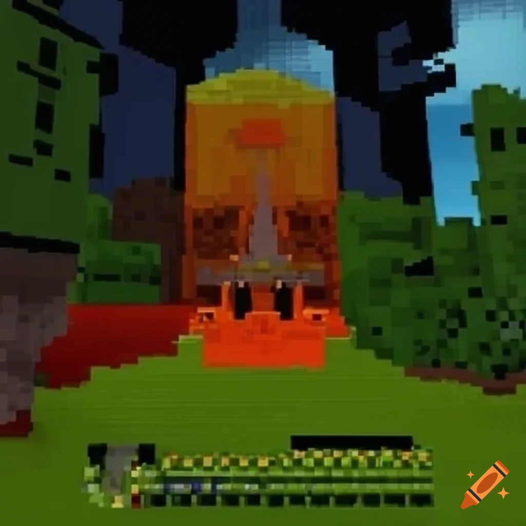 Pixelmon gameplay screenshot on Craiyon
