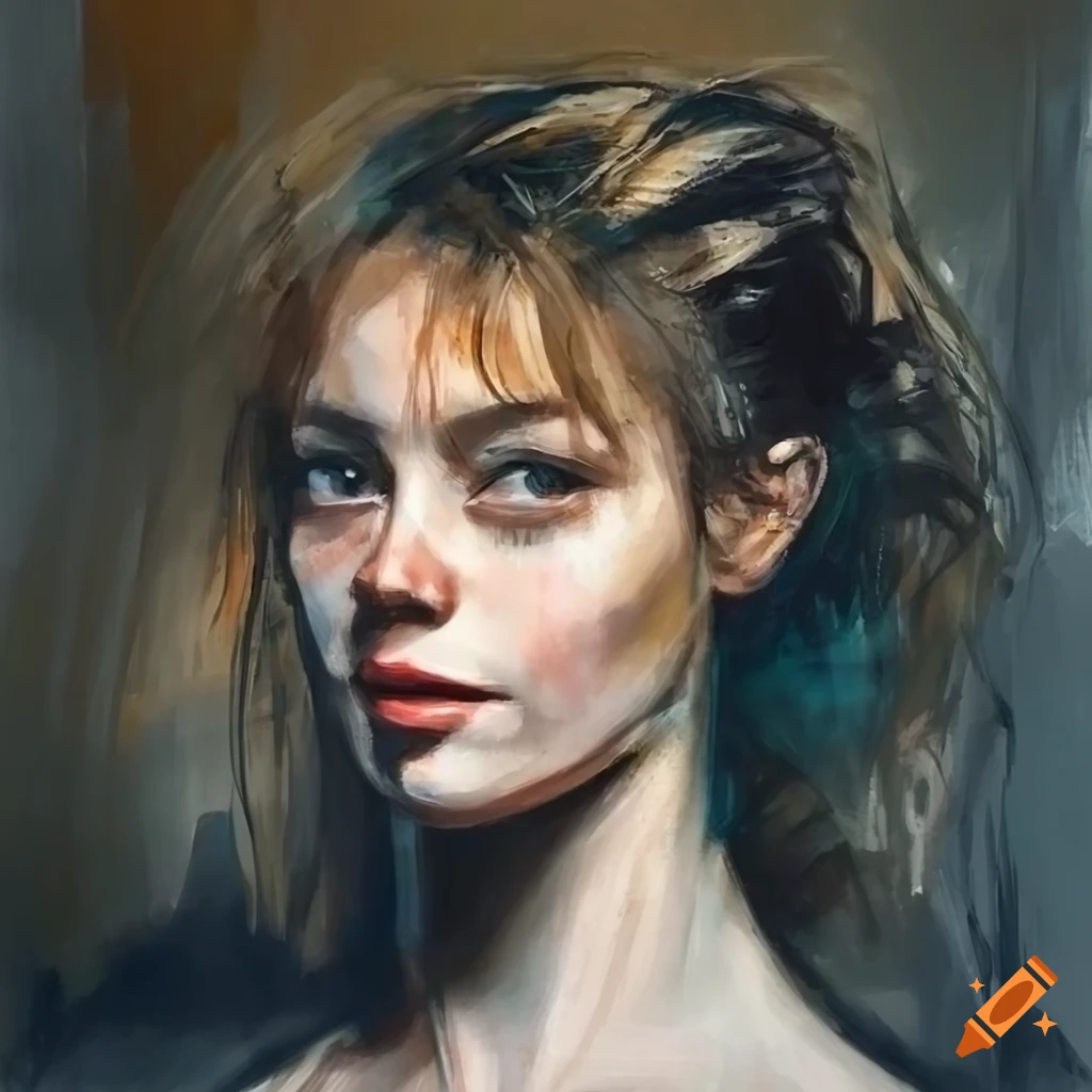 portrait of a woman with a smile and messy hair