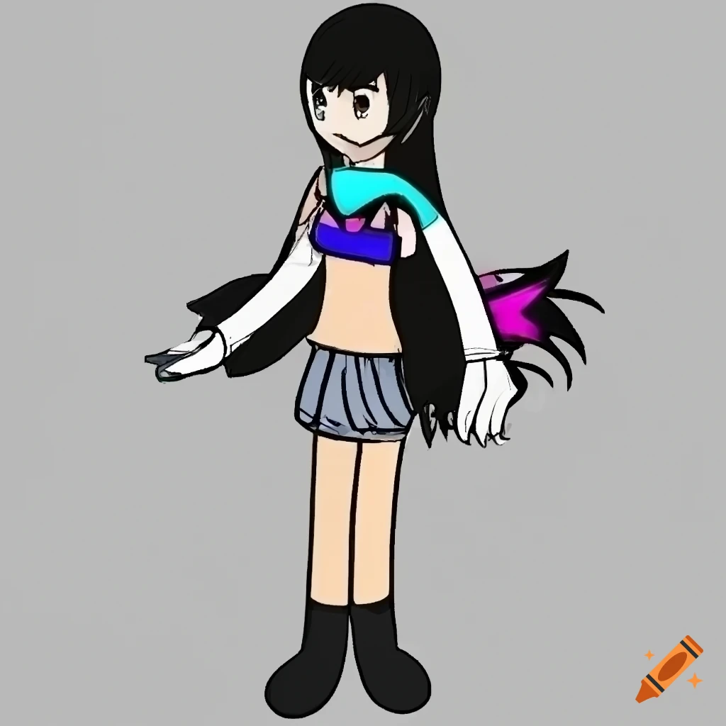 Female character from multiple angles on Craiyon