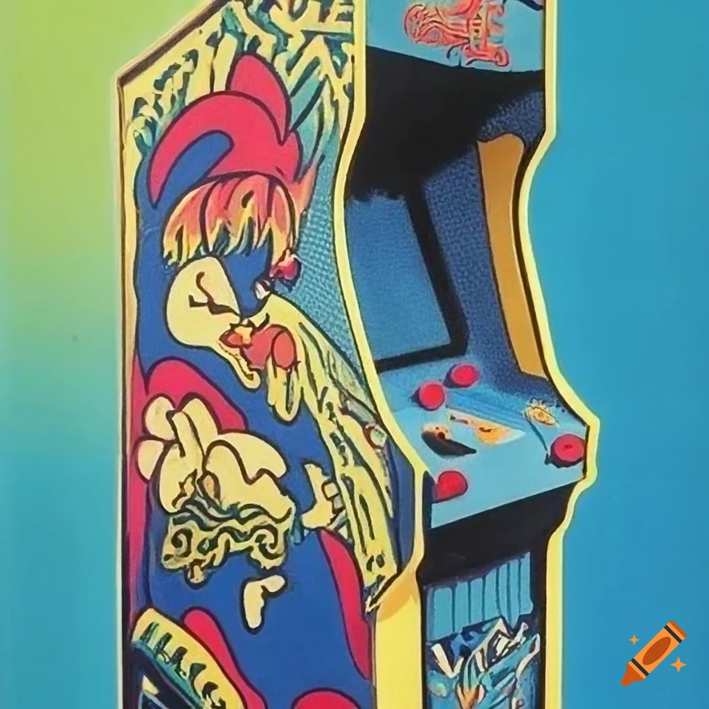 Vintage arcade from 1983 on Craiyon