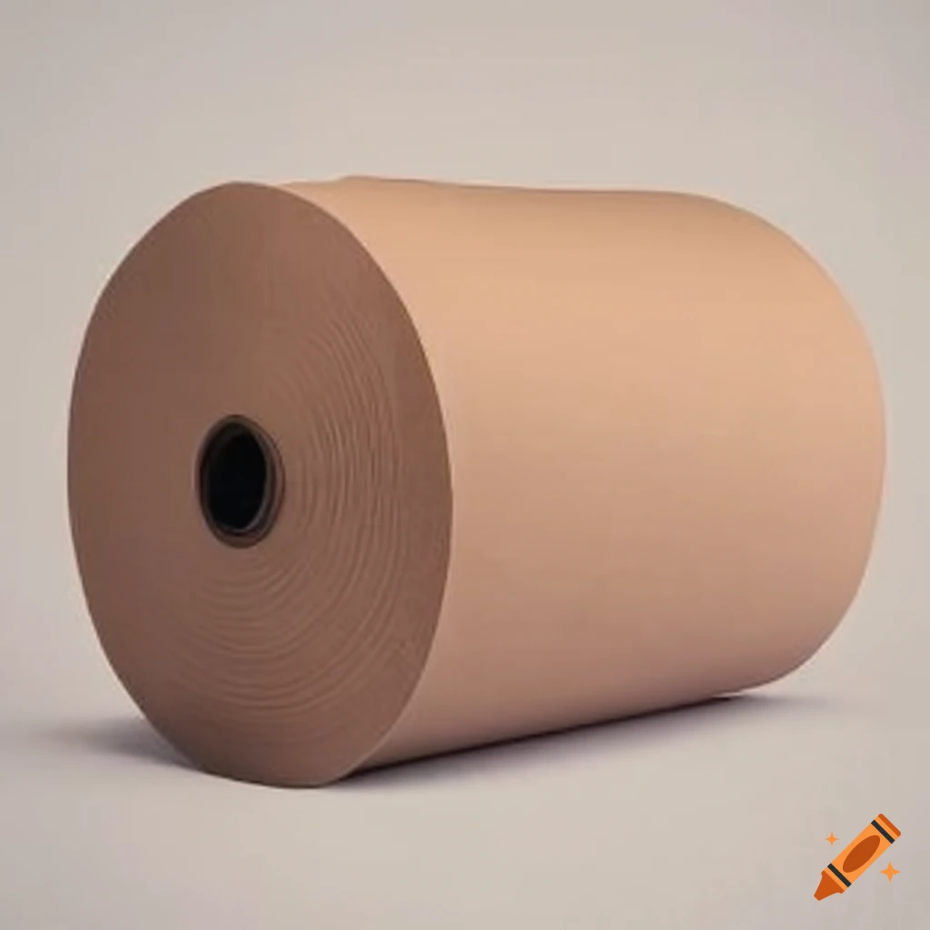 Kraft paper rolls and sheets on Craiyon