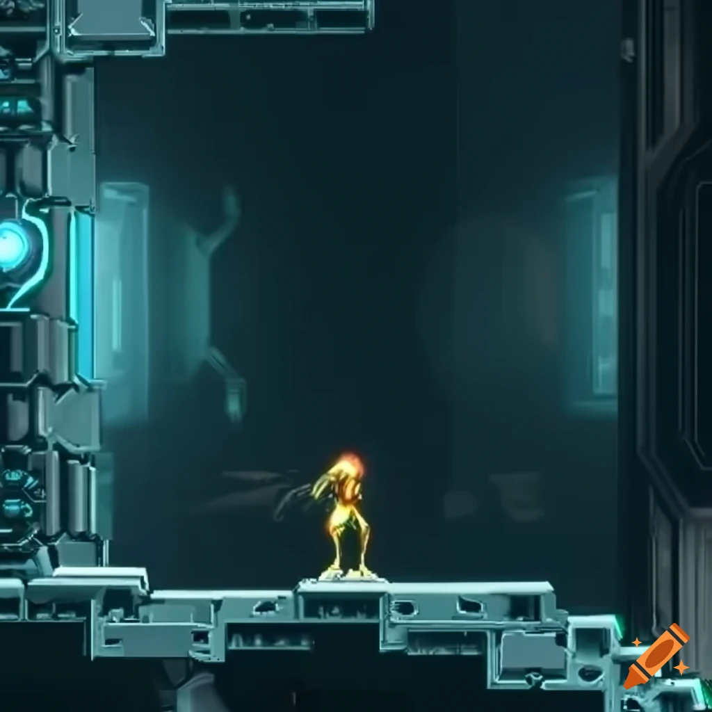 high-resolution tiles of Metroid Dread game