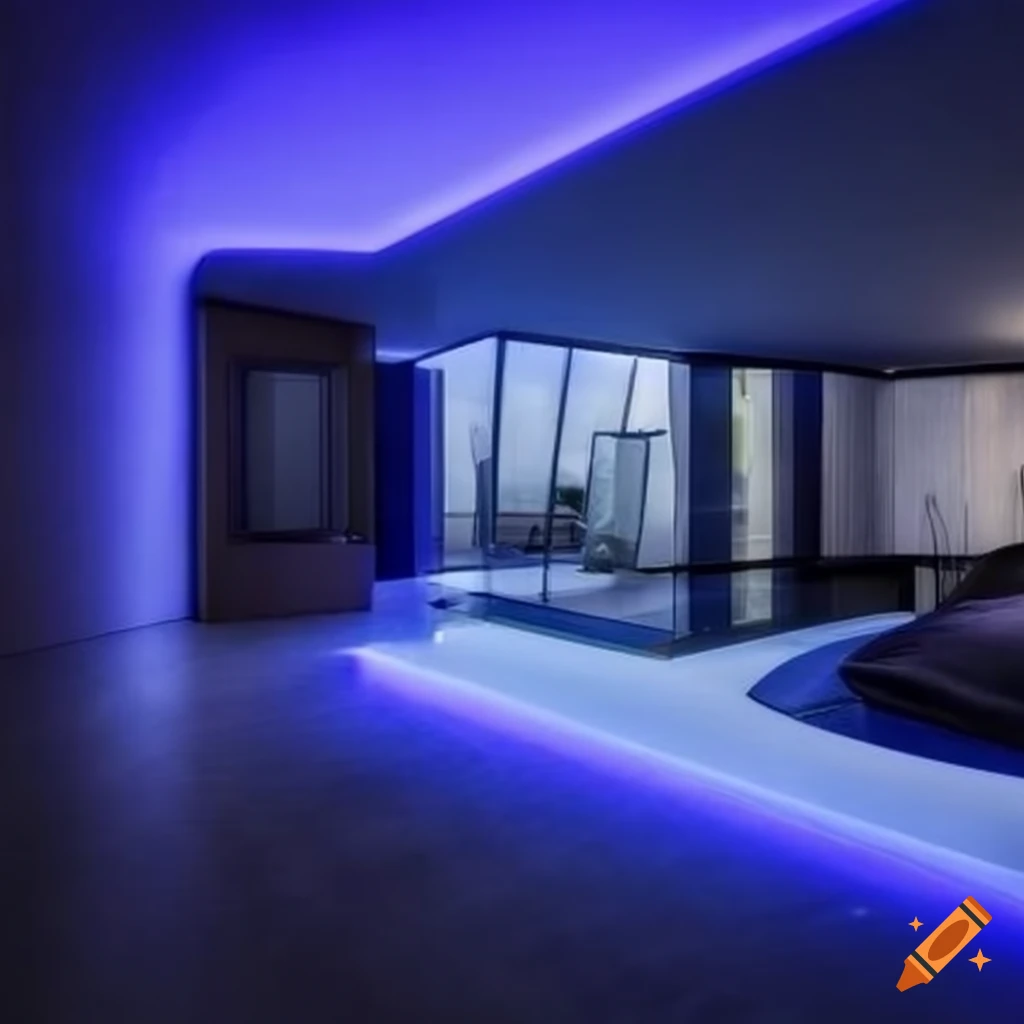 Futuristic Home Interior Design On Craiyon