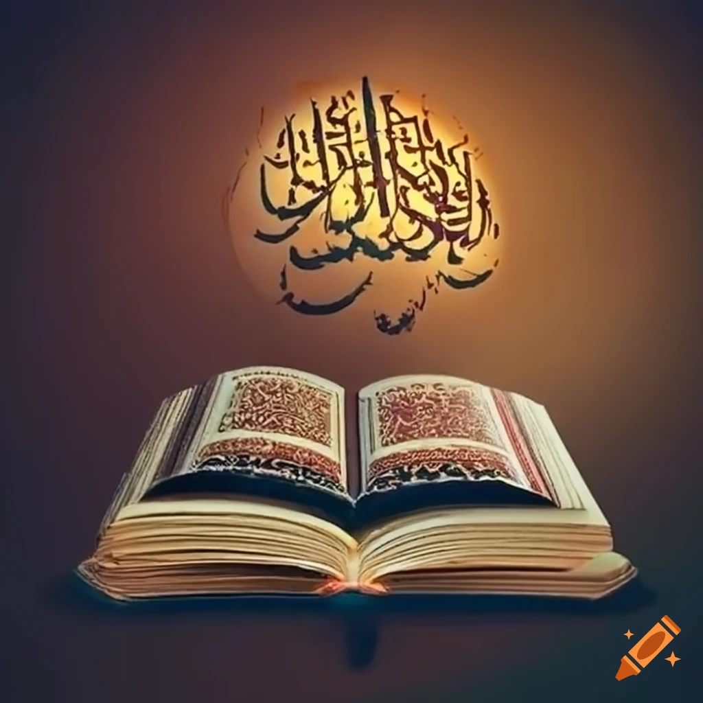 Sacred Teachings Of Islam In A Holy Book On Craiyon