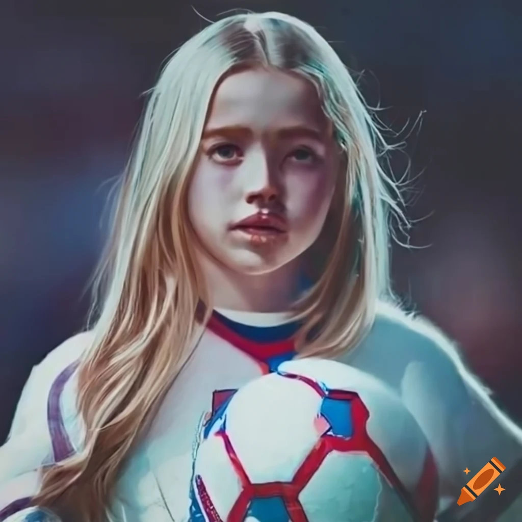 Advertisement for livvy dunne vs queen of england football game