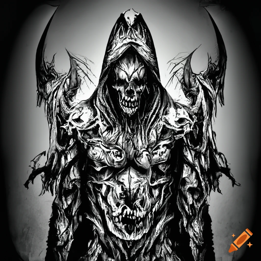 Illustration of an evil saint