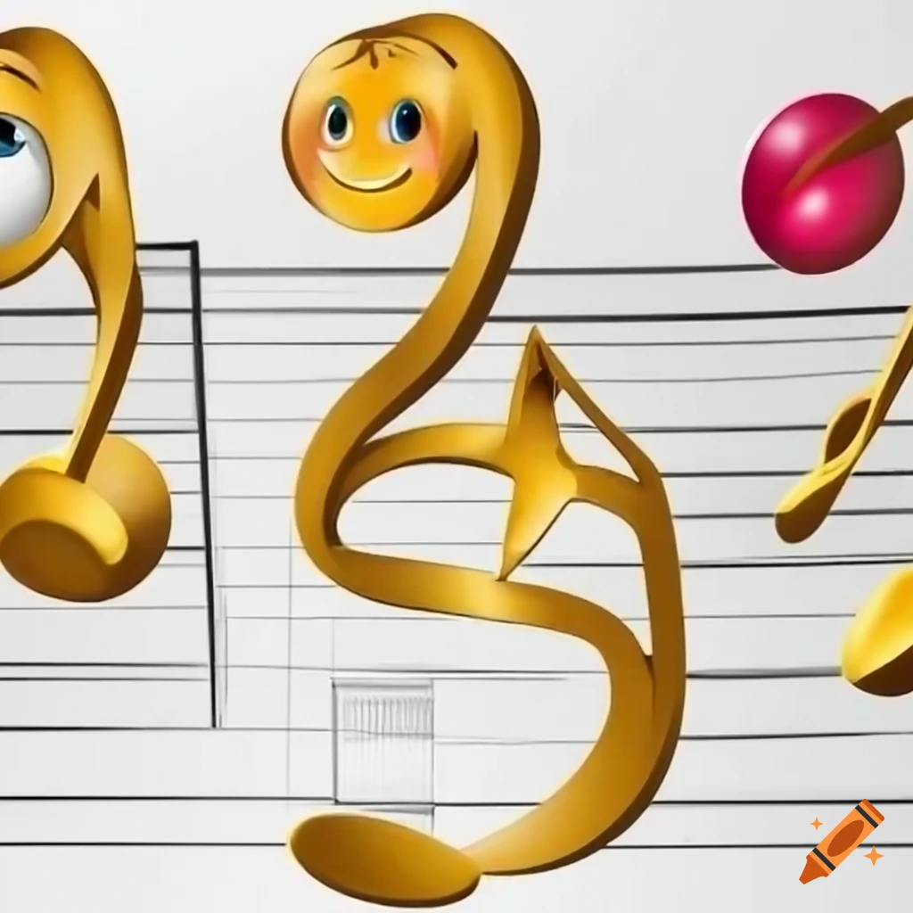 musical note emoji on Craiyon