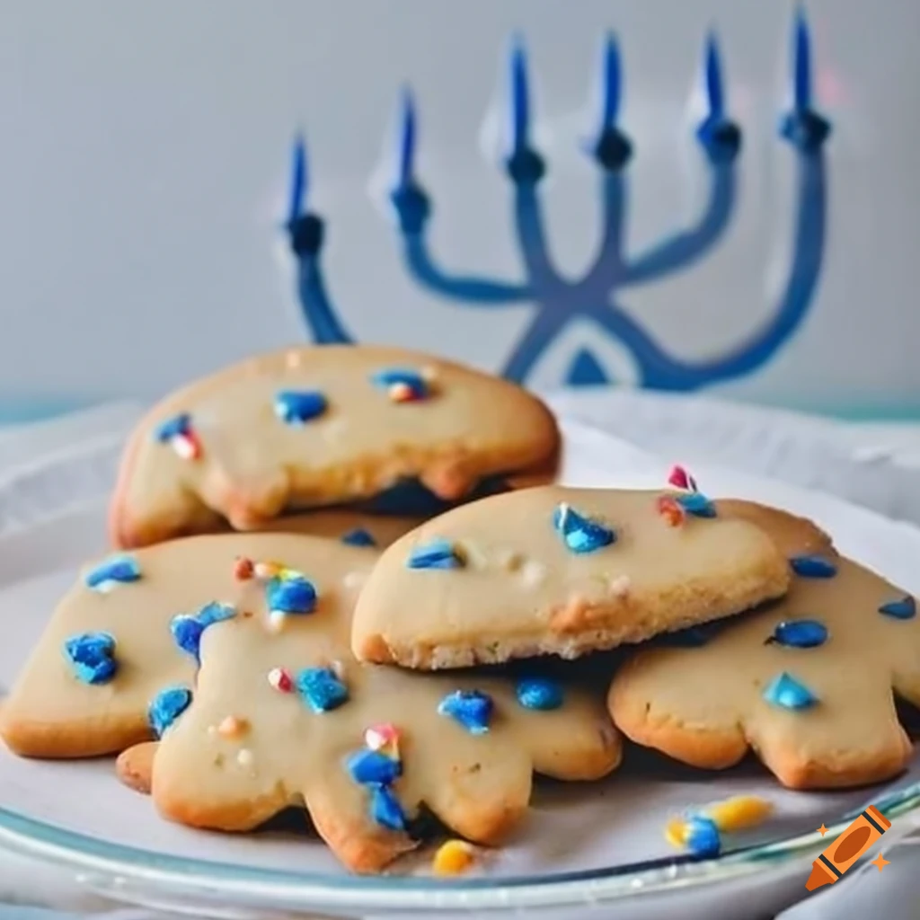 freshly baked Hanukkah cookies