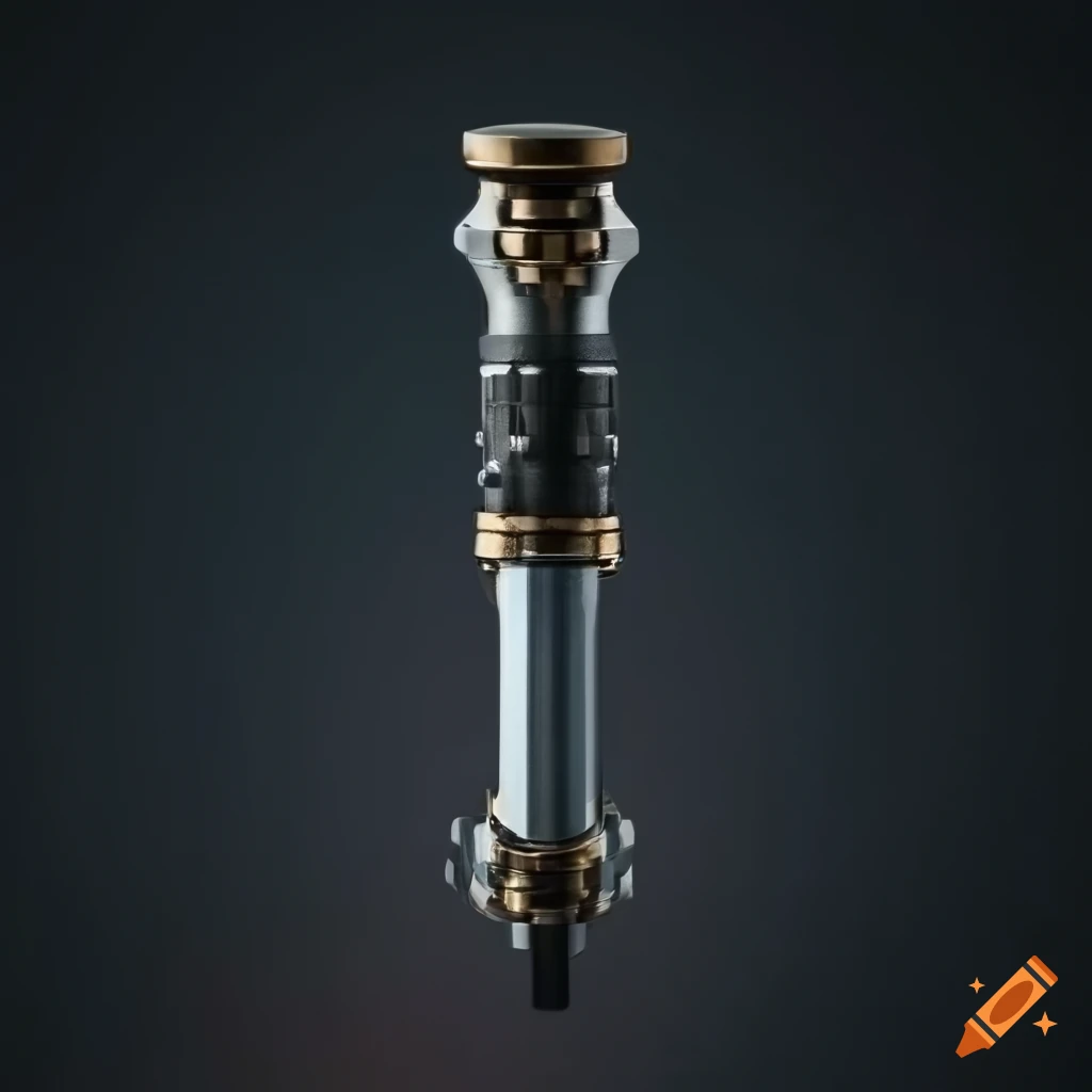 detailed lightsaber with bronze and gold accents