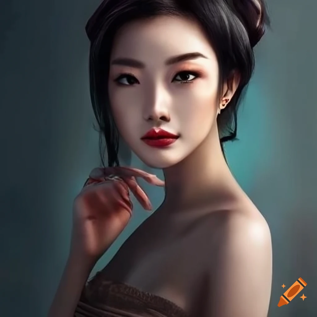 portrait of an elegant Asian lady