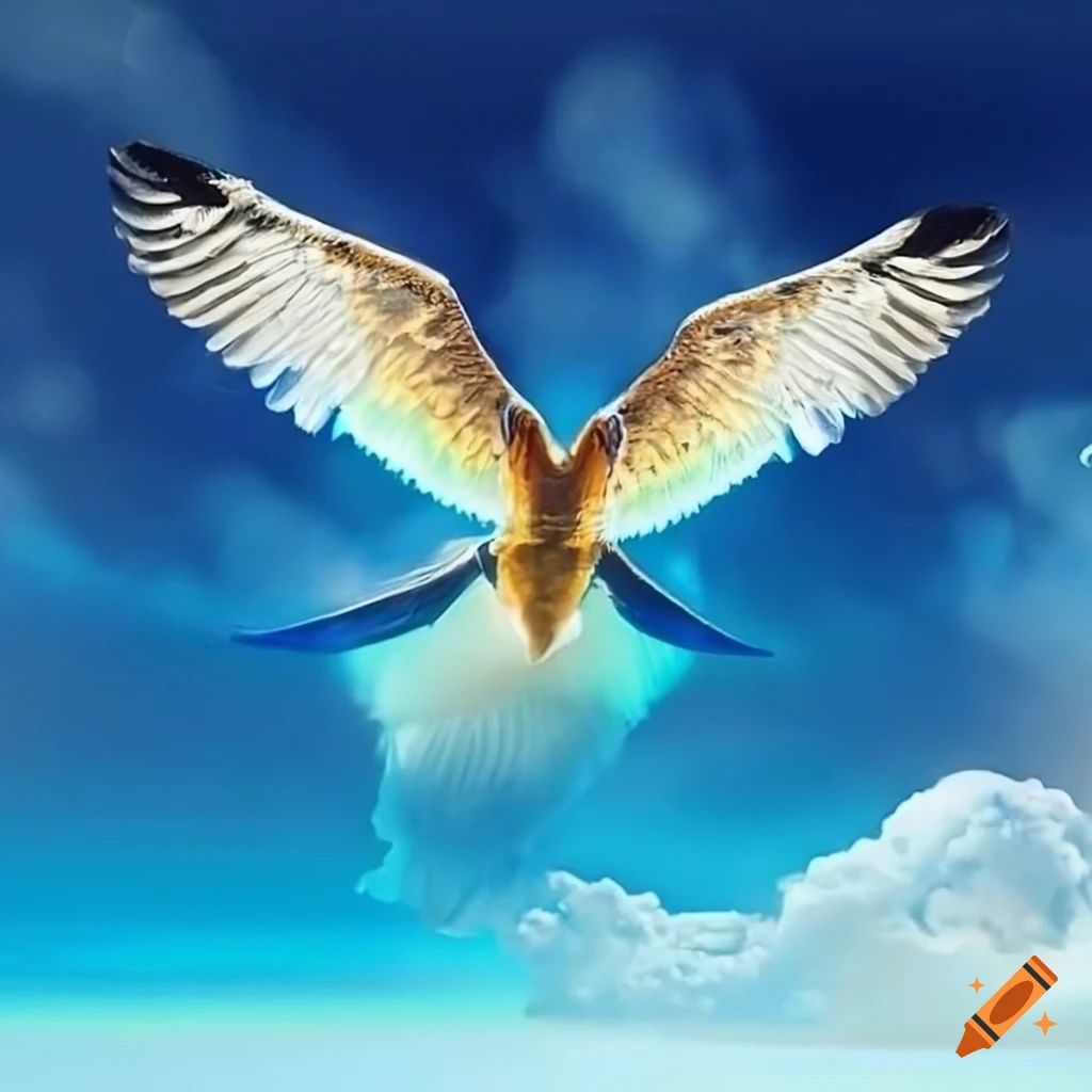 image of wings soaring through the sky