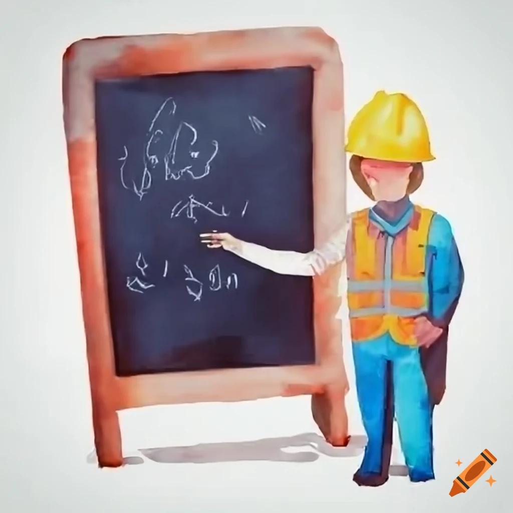 illustration of a person presenting quality or safety regulations to executives