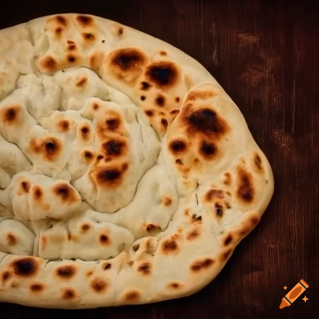 picture of a large naan bread