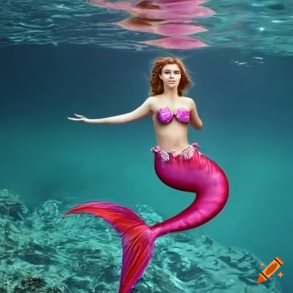 illustration of a beautiful mermaid