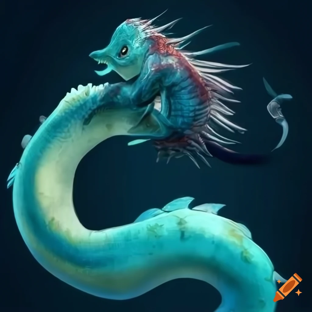 Detailed depiction of sea monster steve harrington