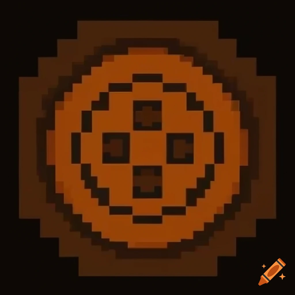 Minecraft fire pixel art on Craiyon