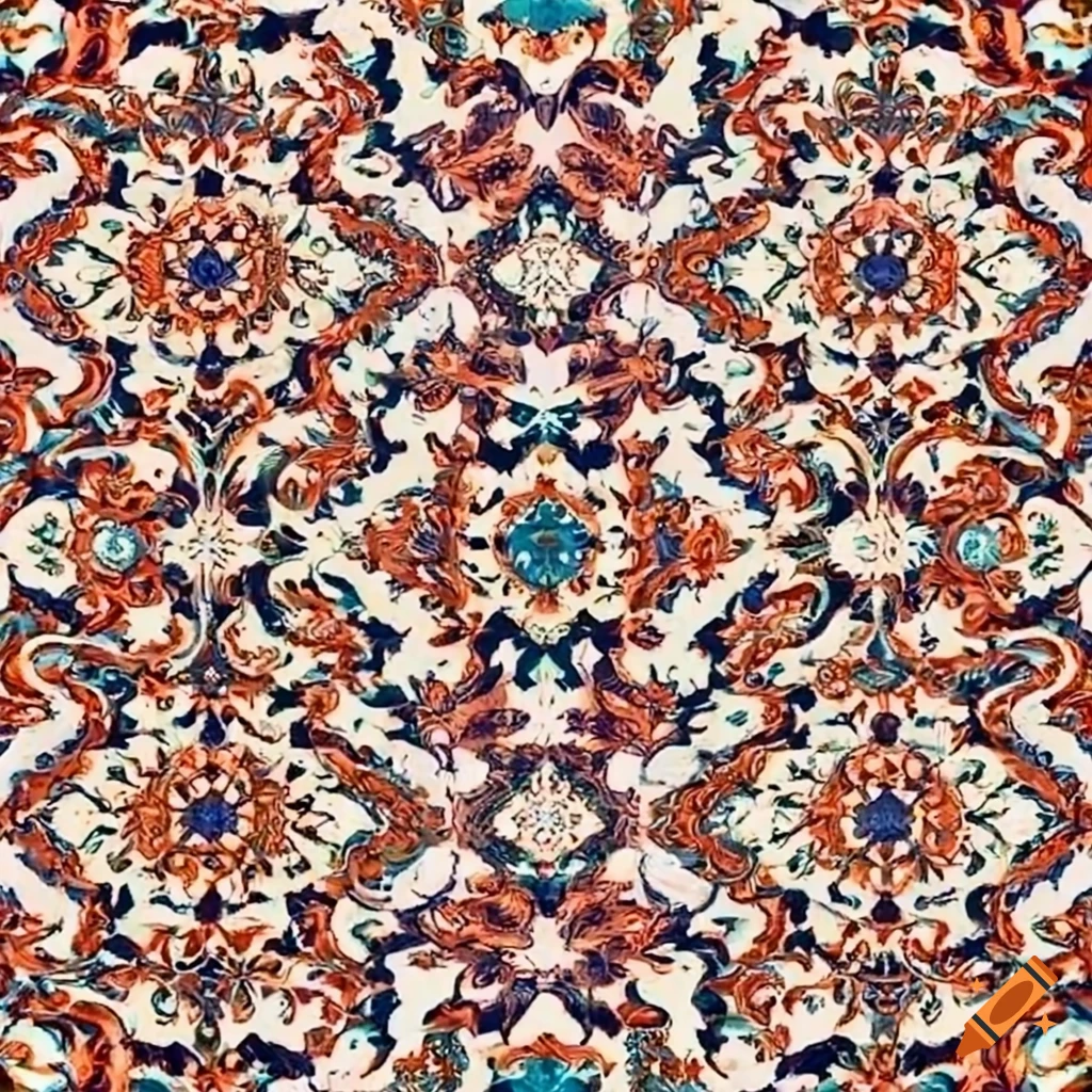 Traditional persian pattern on Craiyon