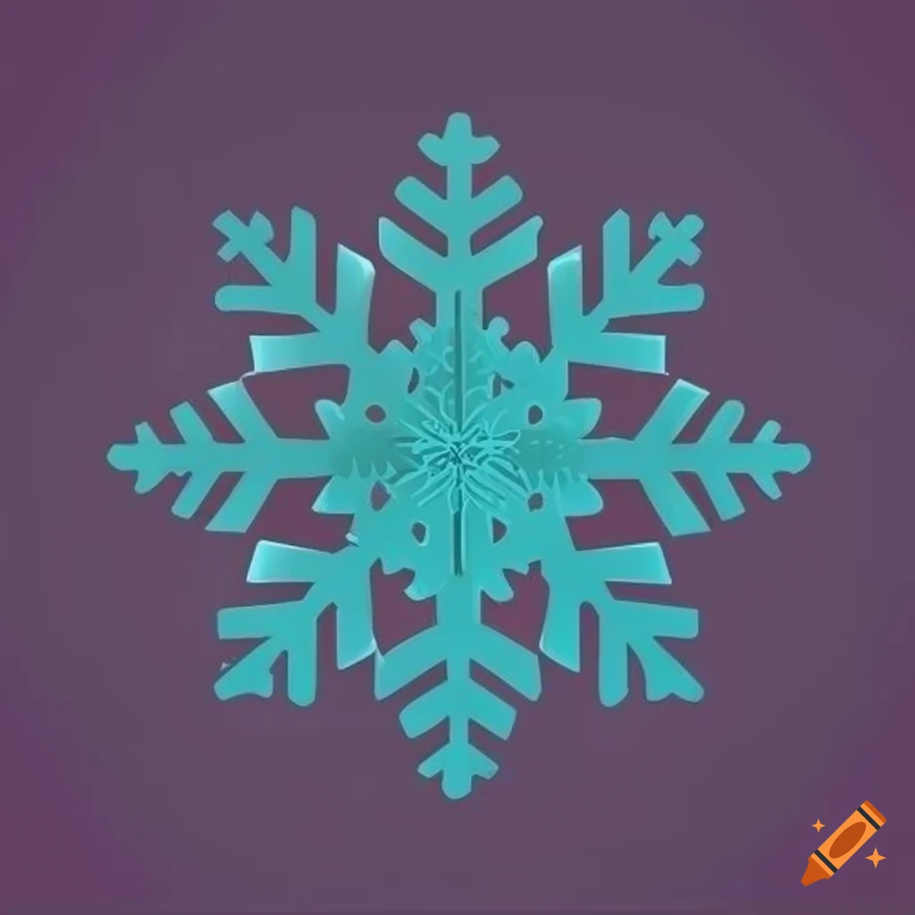 stylized-vector-of-a-minimalist-snowflake-on-craiyon