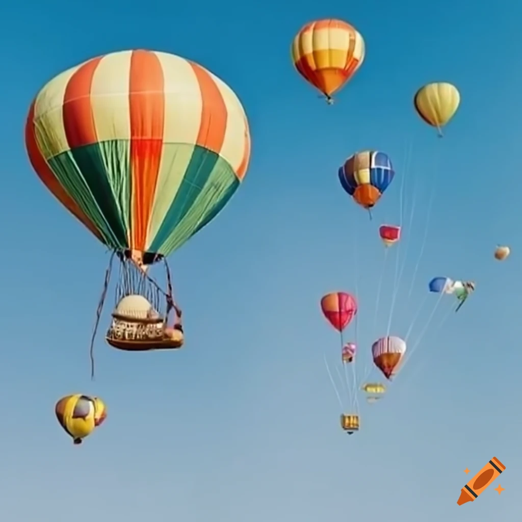 Children Excited For A Hot Air Balloon Adventure On Craiyon