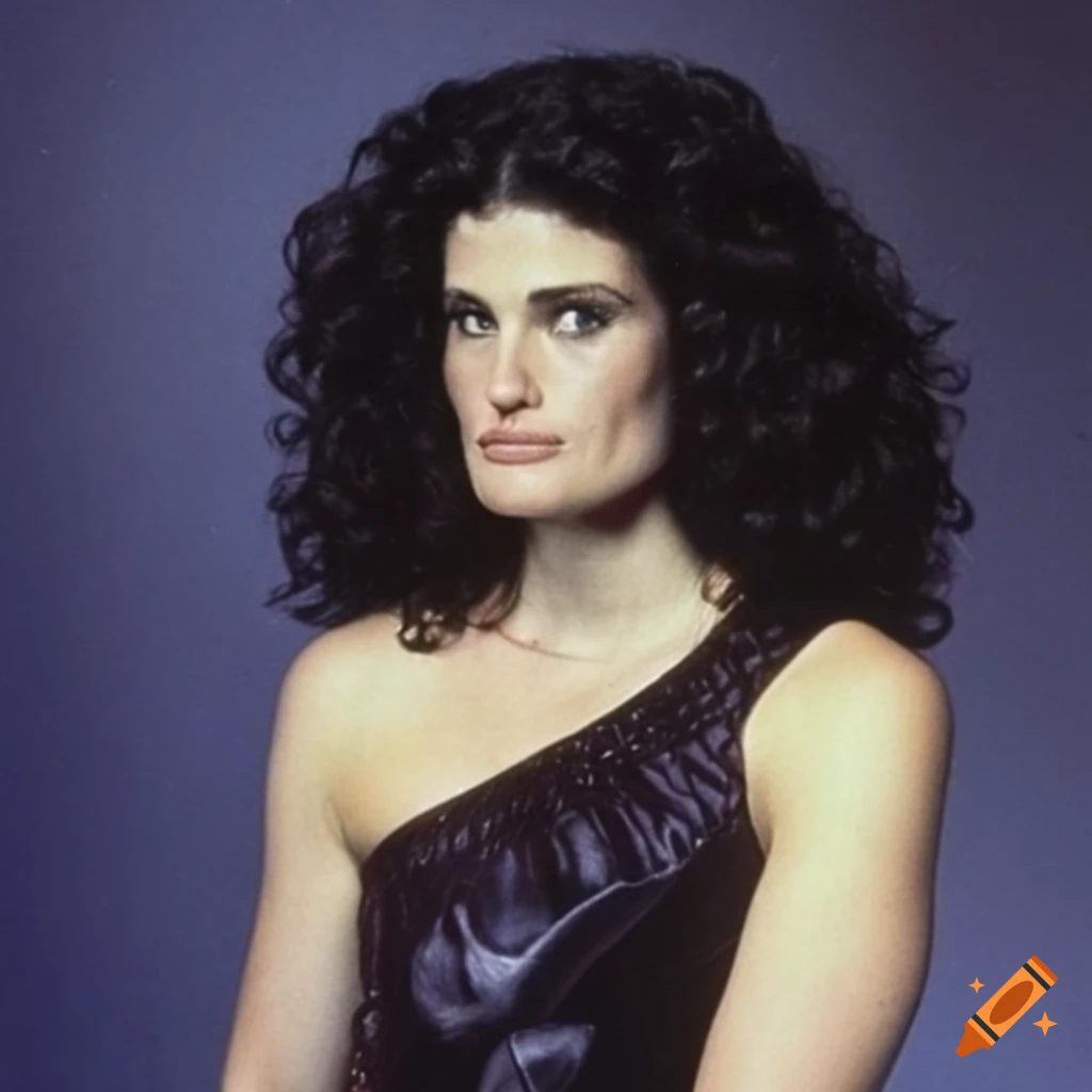 idina-menzel-in-90s-fashion-with-curly-black-hair